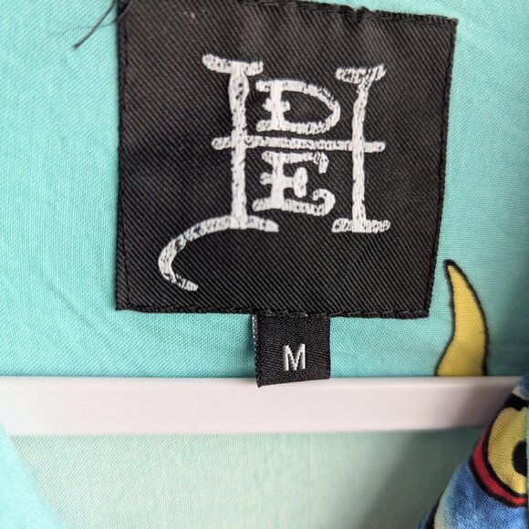 ED HARDY Oni Mask Devil Face Camp Shirt Button Down Short Sleeve Shirt - Picture 6 of 10